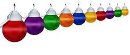 Polymer Products 16-61-00515 Globe String Lights-Multi-Color