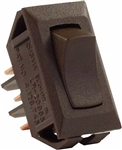 JR Products 12645 Multi-Purpose Single Rocker On/On Switch - Black