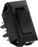 JR Products 12665 Multi-Purpose Single Rocker On/Off/On Switch - Black