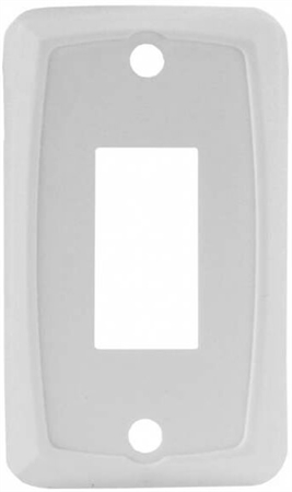 JR Products 12845 RV Single Switch Face Plate - White