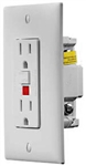 RV Designer S801 AC GFCI Dual Outlet With White Cover Plate