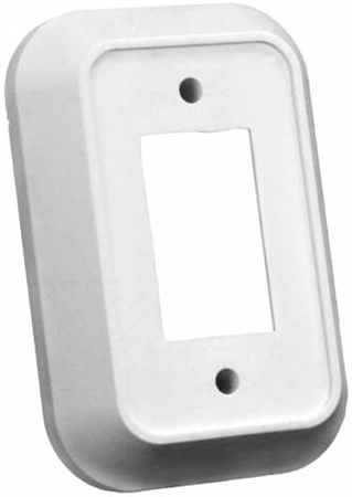 JR Products 13485 RV Single Switch Wall Spacer - White