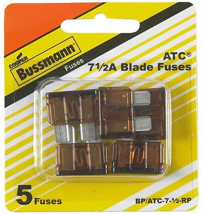 Bussmann BP/ATC-7-1/2-RP Bp/Atc7.5 Amp Fuses - 5Pk