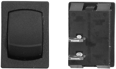 Valterra DGL210VP Mini 125V AC Momentary Off/On SPST Switch - Black