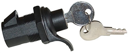 RV Designer L532 Locking 1" Push Lock Cylinder - With Key