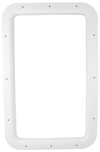 Valterra A77010 RV Entry Door Interior Window Frame For 12" x 21" Glass - White
