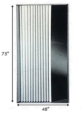 Irvine 4875FWB 48" x 75" RV Pleated Folding Door- White