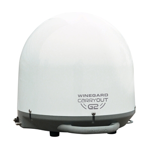 Winegard GM-2000 White Carryout G2 Portable RV Satellite TV Antenna