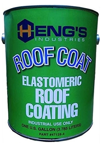 Heng's 47128-4 Elastomeric White Roof Coating - 1 Gallon