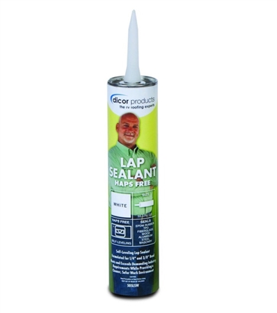 Dicor 505LSW-1 White Rubber Roof Lap Sealant - HAPS Free Self Leveling