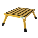 Safety Step F-08C-Y Large Folding Step Stool - Yellow - 8"