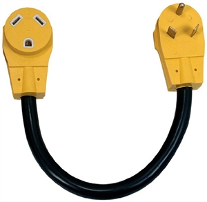 Camco 55205 Power Grip Extender Cord - 30 Amp - 18"