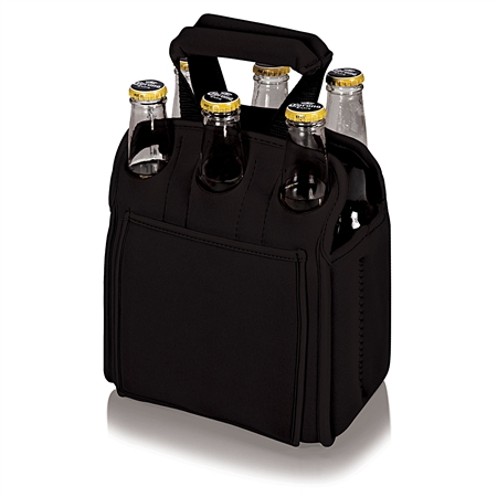 Picnic Time Six Pack Beverage Carrier - Black