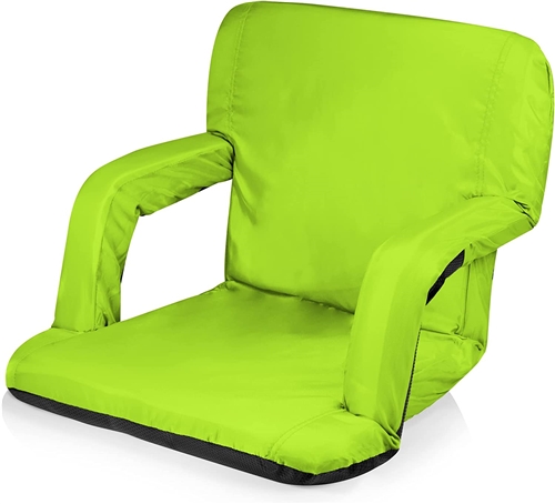 Picnic Time 618-00-104-000-0 Ventura Seat Portable Recliner Chair - Lime