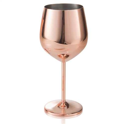 Artland 10330 Colton Copper Plated Wine Glass - 18 Oz