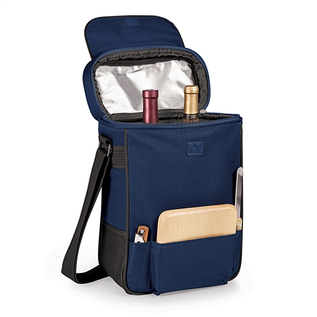Picnic Time Duet Wine and Cheese Tote - Navy
