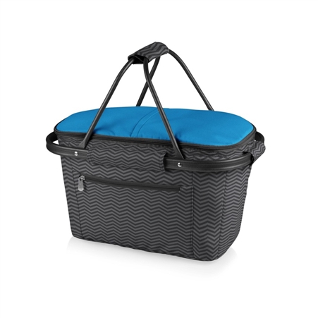 Picnic Time Market Basket  Collapsible Tote - Waves Collection