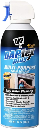 DAP 18836 DAPtex Plus Multi-Purpose Foam Sealant - 12 Oz