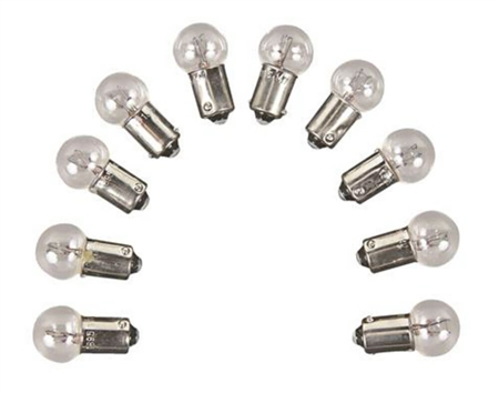 Camco 54836 Replacement Auto Instrument 1895 Light Bulb - 10 Pack