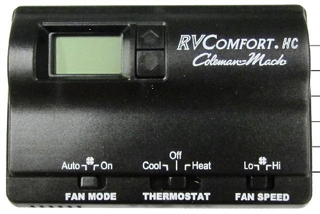 Coleman Mach 8330-3482 Digital Heat/Cool RV Thermostat - Black