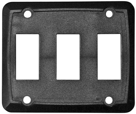 Valterra DG315VP Triple Switch Wall Plate Cover - Black