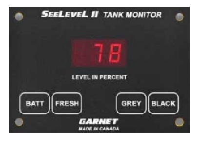 Garnet 709-RVC-NLP SeeLevel II Tank Monitoring System with Alarm - Monitor Only