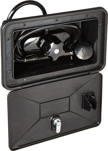 American Brass SHWRBOX-1-BLK Exterior RV Shower Box - Black