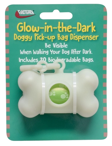 Valterra A10-2003VP Glow-n-Dark Doggy Pick-up Bag Dispenser With Bags