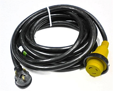 RV Pigtails 30 Amp Extension Cord with 30 Amp Marinco End 25'