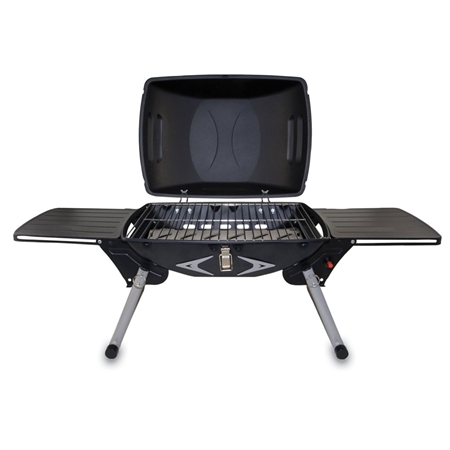 Picnic Time Portagrillo Portable Gas BBQ Grill - Black with Grey and Silver