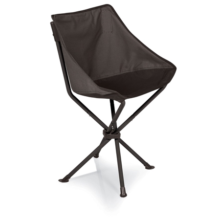Picnic Time PT-Odyssey Portable Chair - Grey with Black