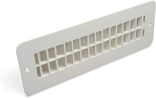 Thetford 94259 Heating/Cooling Floor Register With Damper - Polar White