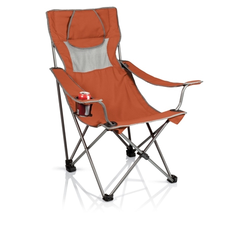 Picnic Time Campsite Chair - Burnt Orange/Grey