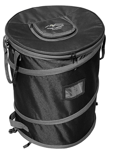 Trailersphere GCTB01 2-in-1 Collapsible Trash/Storage Bin With Zipper
