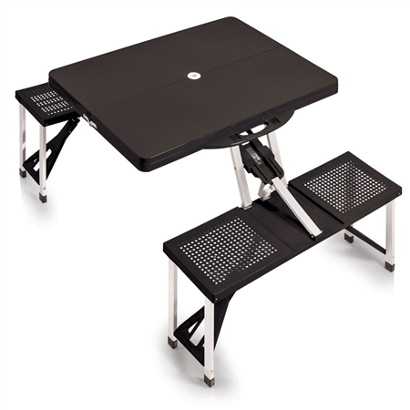 Picnic Time 811-00-175-000-0 Portable Table and Seats - Black