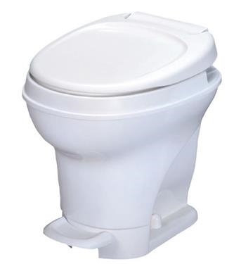 Thetford 31671 White Aqua-Magic V Foot Flush High Profile RV Toilet