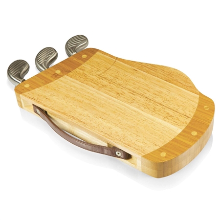 Picnic Time 914-00-505-000-0 Caddy Cheese Board and Tools Set - Rubberwood and Bamboo