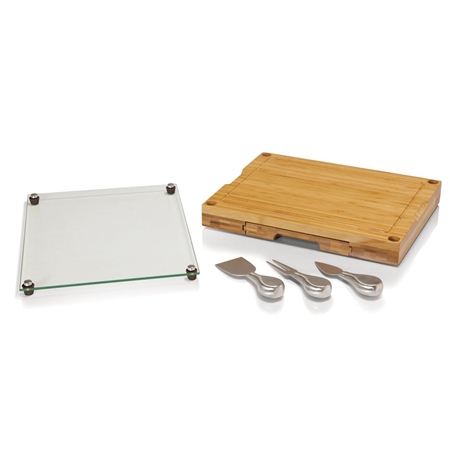 Picnic Time 919-00-505-000-0 Concerto Cheese Board and Tools Set - Bamboo
