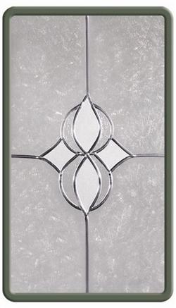 Lead-Crafters  Entrance Elegance Leaded Glass Inserts - Star Design