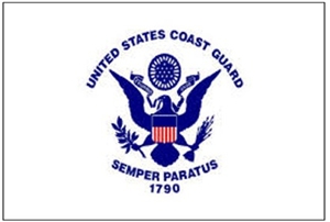 Flagpole To Go GCF-CG Coast Guard Flag For Golf Cart Flagpole - 12" X 18"