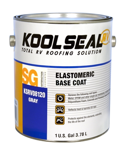 Kool Seal KSRV08120-16 Elastomeric RV Base Coat - 1 Gallon