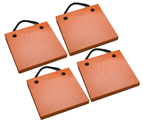 Bigfoot P181810-SO-4 RV Outrigger Pads - 18" x 18" x 1" - Safety Orange - 4 Pack