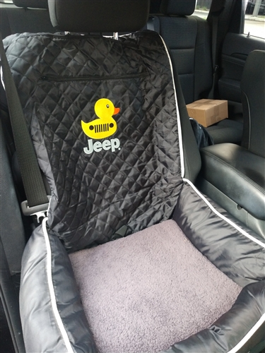 Seat Armour PET2G101JEPDCKB Pet Bed 2 Go Black Jeep Duck Pet Bed And Car Seat