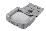 Seat Armour PET2G101JEPSTG Pet Bed 2 Go Gray Jeep Star Pet Bed And Car Seat