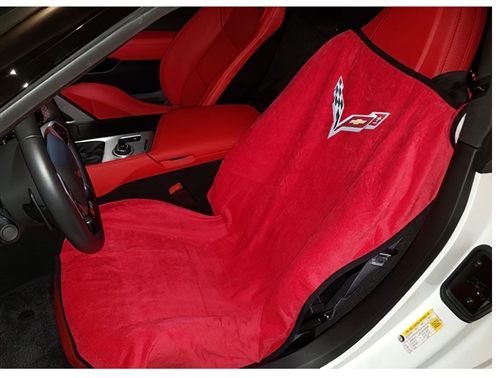 Seat Armour SA100COR8R Corvette C8 Car Seat Cover - Red