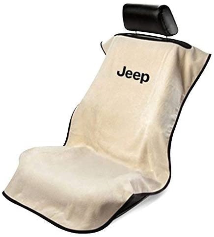 Seat Armour Jeep Letters Car Seat Cover - Tan