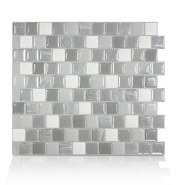 Smart Tiles SM1121G-04-QG Peel and Stick Mosaic Tile RV Backsplash - Brixia Cassoria
