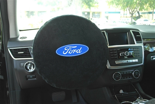 Seat Armour SWA100FORB Ford Logo Steering Wheel Cover Protector
