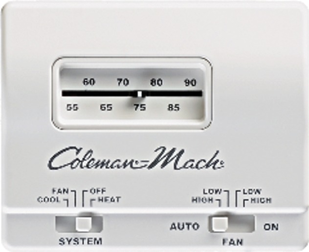 Coleman Mach Analog Single Stage Thermostat - White