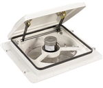 Maxxair 00-04002K MaxxFan Plus White 4-Speed Intake/Exhaust RV Roof Vent Fan with Thermostat